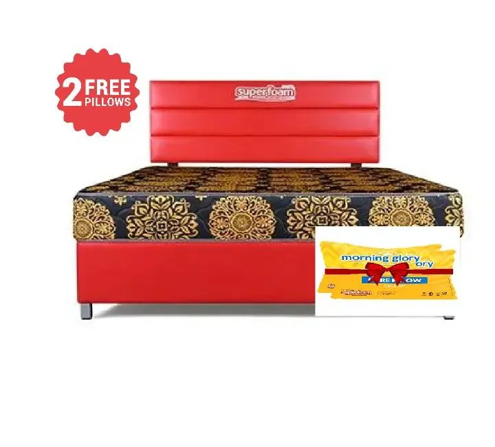 🎁 FREE 2 PILLOWS + Superfoam Morning Glory 12-Inch Quilted Medium Duty Orthopaedic High-Density Mattress 🛏️ | Luxury Comfort 😴 | Breathable Cooling ❄️ | 5-Year Warranty ✅