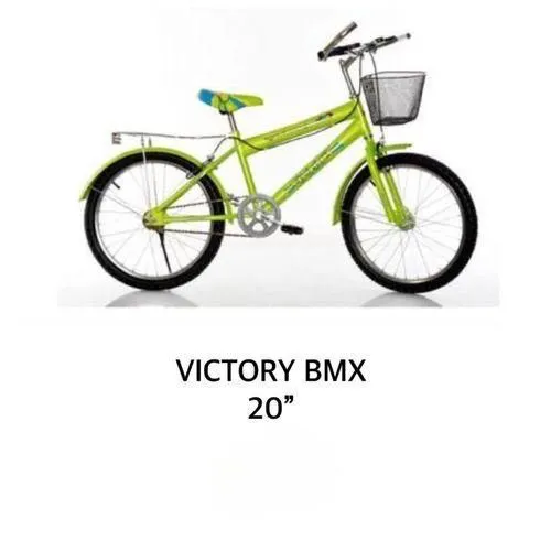 Victory BMX Kids Bicycle 20 Inch – Durable Steel Frame, Front & Rear Caliper Brakes, Adjustable Seat, Side Stand, Training Wheels, Cool Sporty Design for Boys & Girls Ages 6–10 Years