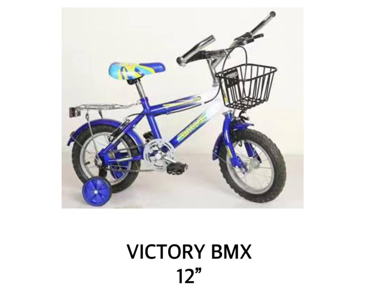Victory 12-Inch Kids Bicycle with Training Wheels  Adjustable Seat & Handlebars  Full Chain Guard  Durable Steel Frame  Rear & Front Brakes  For Boys & Girls Ages 2–5  Beginner Toddler Bike.