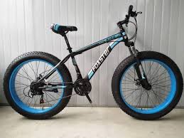 MTB Fat Tyre Mountain Bike  Heavy-Duty Steel Frame, 21-Speed Gears, Dual Suspension,  Knobby Fat Tires for Off‑Road & Urban Trails