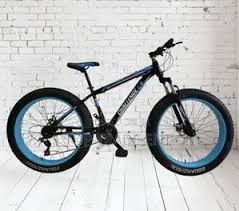 MTB Fat Tyre Mountain Bike  Heavy-Duty Steel Frame, 21-Speed Gears, Dual Suspension,  Knobby Fat Tires for Off‑Road & Urban Trails
