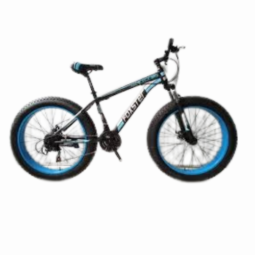 MTB Fat Tyre Mountain Bike  Heavy-Duty Steel Frame, 21-Speed Gears, Dual Suspension,  Knobby Fat Tires for Off‑Road & Urban Trails