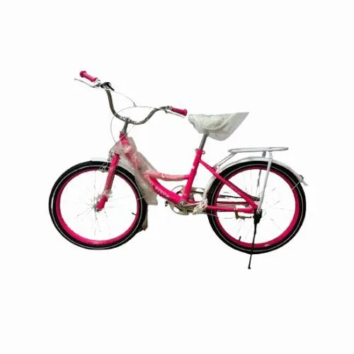 Lady Bird 20″ Kids Bicycle Steel & Magnesium Frame, Front Basket & Reflector, Adjustable Seat & Handlebars, Handbrakes, Training Wheels  Ideal for 7–12 Yr Girls.
