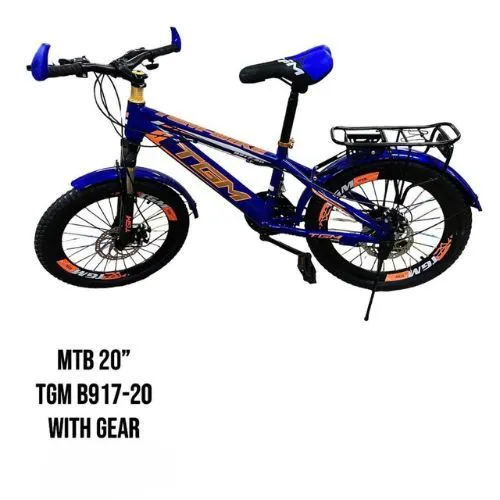 TGM B917-20 Mountain Bike  20-Inch MTB with Gears, Dual Disc Brakes, Sturdy Steel Frame, Front Suspension Fork, All-Terrain Tires  Ideal for Youth & Teens.