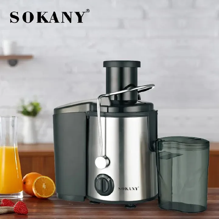 Juice Maker, Fruit & Vegetable Juicer, 800W Juice Extractor with Wide Mouth, 2-Speed Control, Easy Clean, Stainless Steel Body Sokany SK-4000
