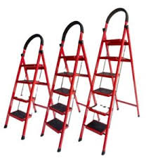 5-Step \ 6-Step Heavy Duty Metal Ladder – Non-Slip Safety Steps, Foldable Lightweight Steel Ladder for Home, Kitchen, Office, Warehouse & Outdoor Use – Easy Storage, Portable, Sturdy .