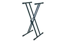 Heavy Duty Keyboard Stand for Musicians - Adjustable Height X-Type Piano Stand with Double Braces, Portable & Foldable for 49/61/88 Key Digital Keyboards