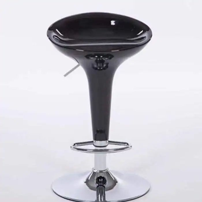 Modern High Gloss ABS Plastic Bar Stool – Durable, Easy-Clean, Lightweight Contemporary Stool for Kitchen Island, Dining, Bar, Café & Restaurant Seating