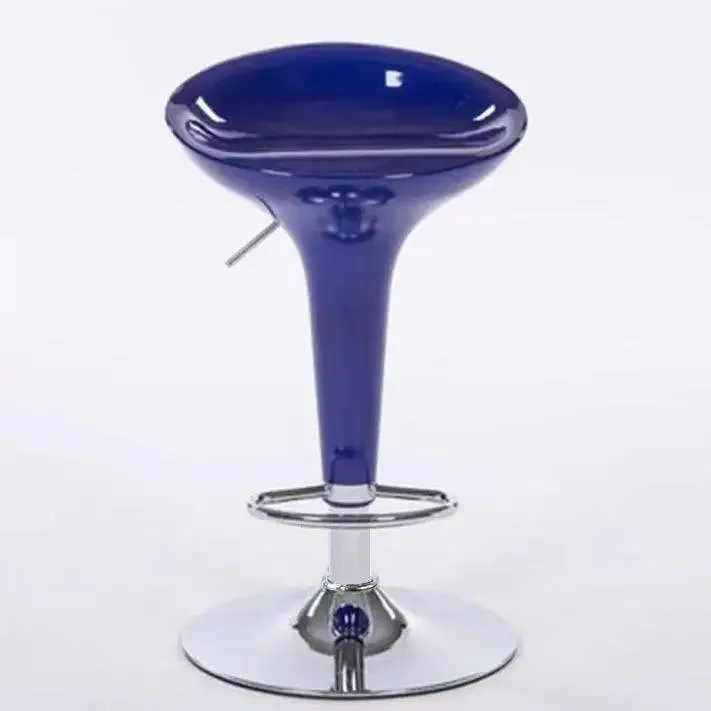 Modern High Gloss ABS Plastic Bar Stool – Durable, Easy-Clean, Lightweight Contemporary Stool for Kitchen Island, Dining, Bar, Café & Restaurant Seating