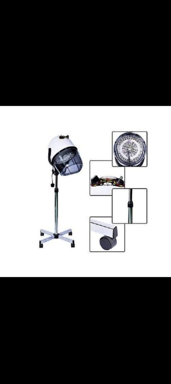 Beauty Salon Hair Dryer - With Adjustable/flexible And Movable Stand-White