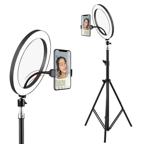 Makeup Ring Light With Stand And Tripod Ring Bulb Light With Bluetooth