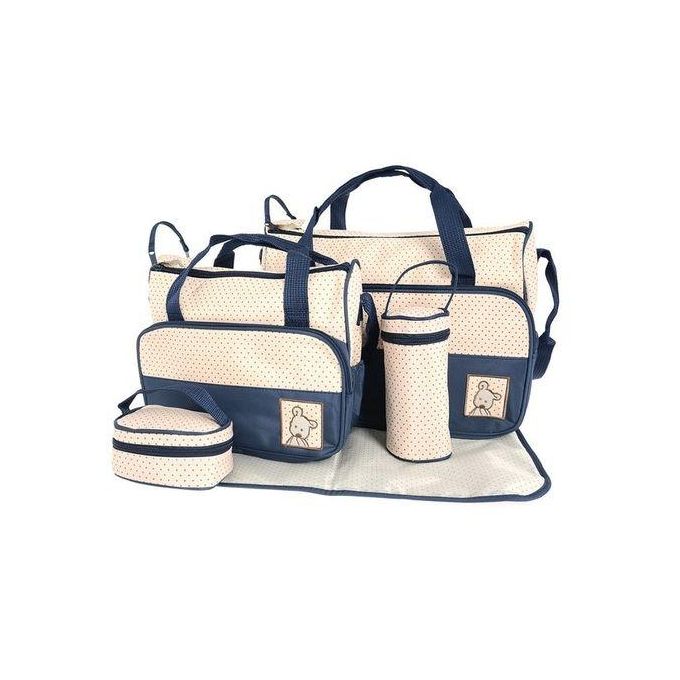 5 In 1 Baby Diaper Bag Nappy Changing Pad Travel Mummy Bag