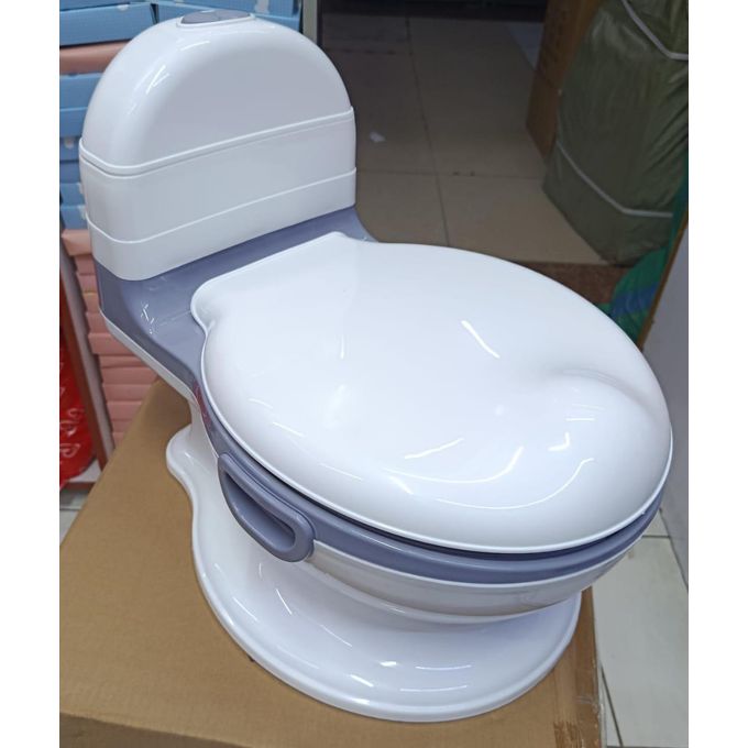 Baby Potty Training Seat With Comfortable Cushion And Handles On Sides