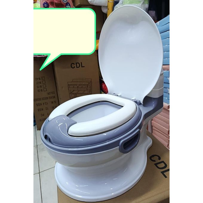 Baby Potty Training Seat With Comfortable Cushion And Handles On Sides