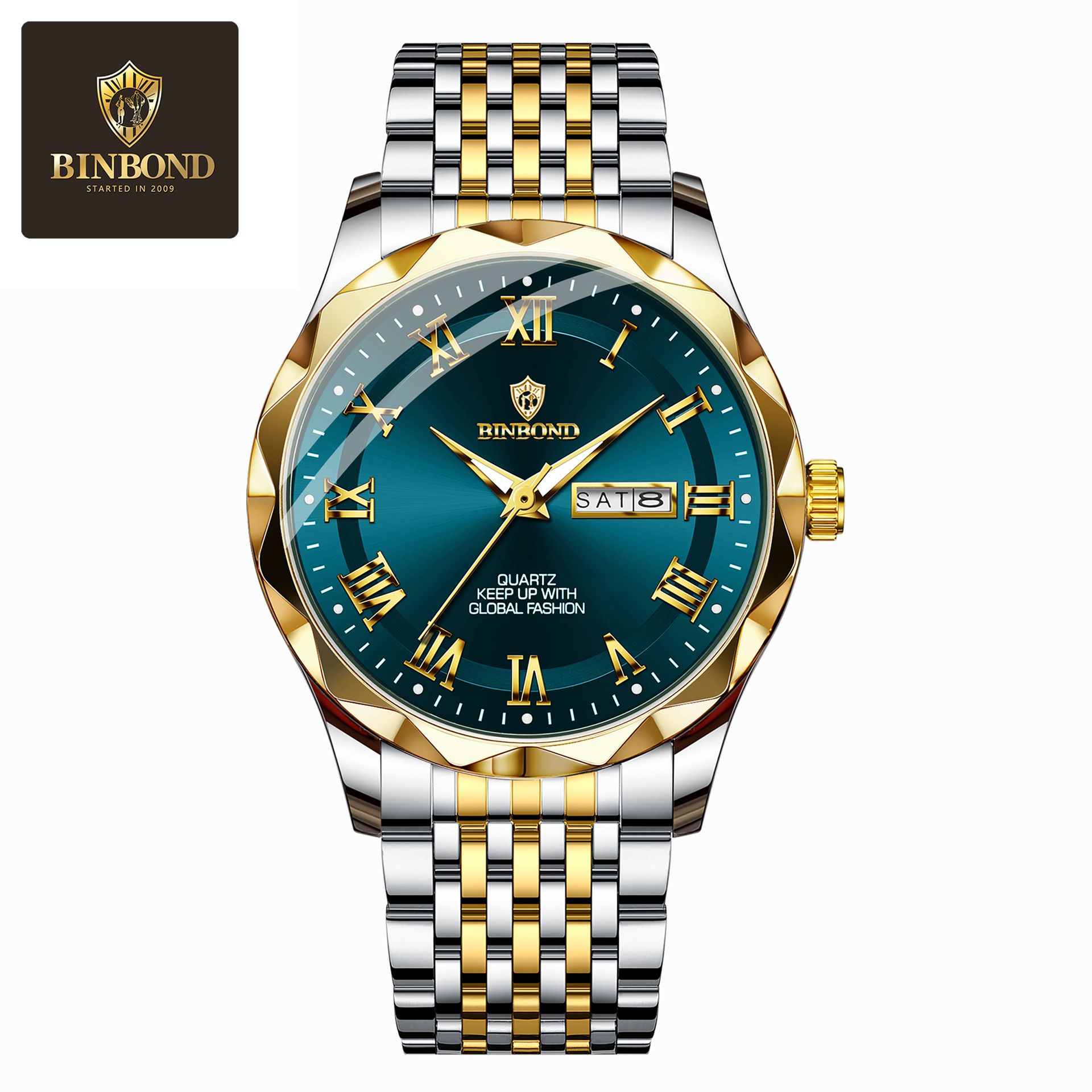 Wholesale Binbang Men's Luxury Chronograph - Viral TikTok Day-Date Waterproof Business Watch