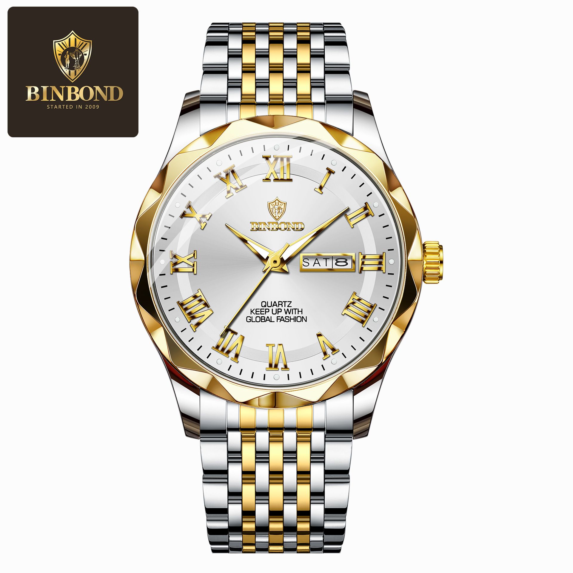 Wholesale Binbang Men's Luxury Chronograph - Viral TikTok Day-Date Waterproof Business Watch
