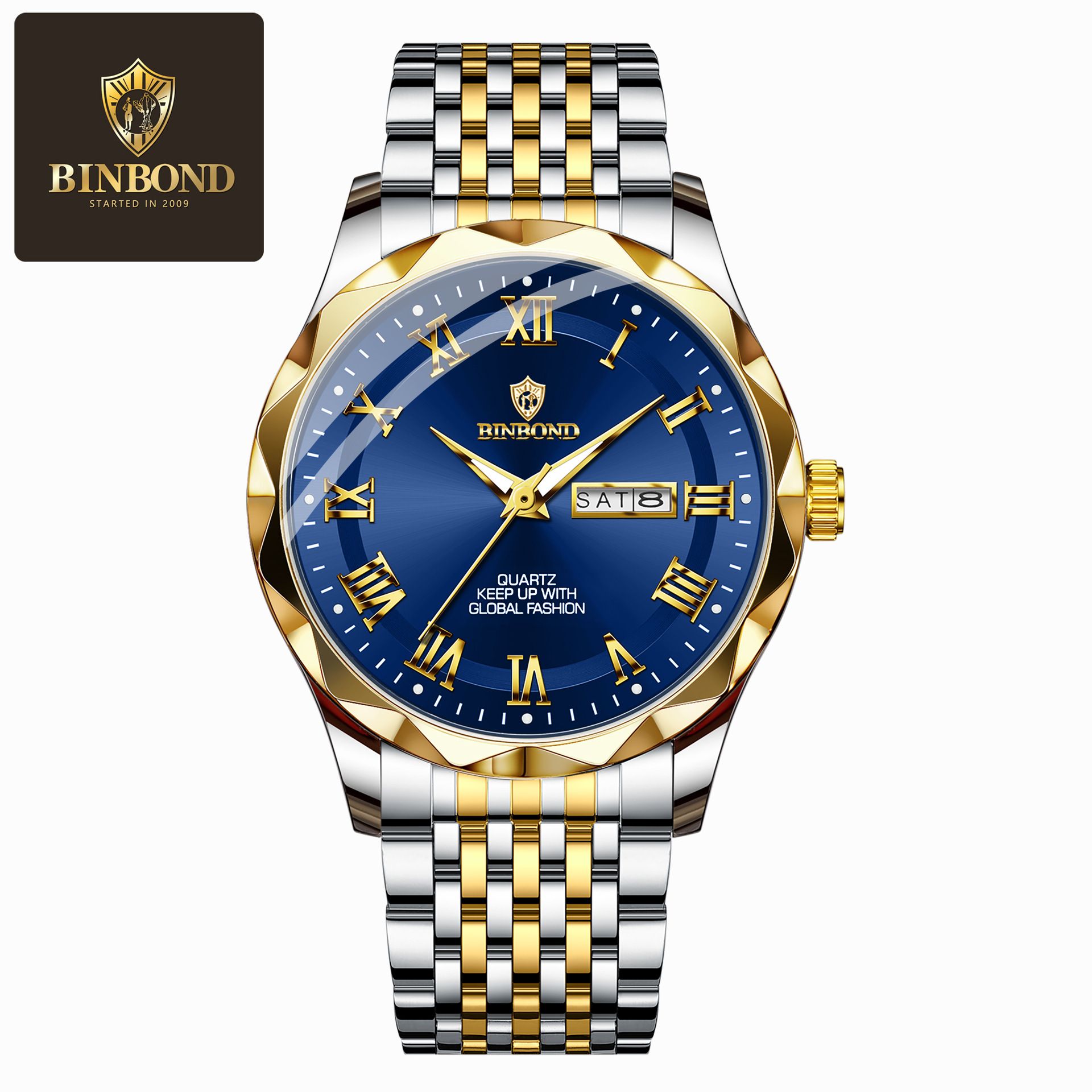 Wholesale Binbang Men's Luxury Chronograph - Viral TikTok Day-Date Waterproof Business Watch