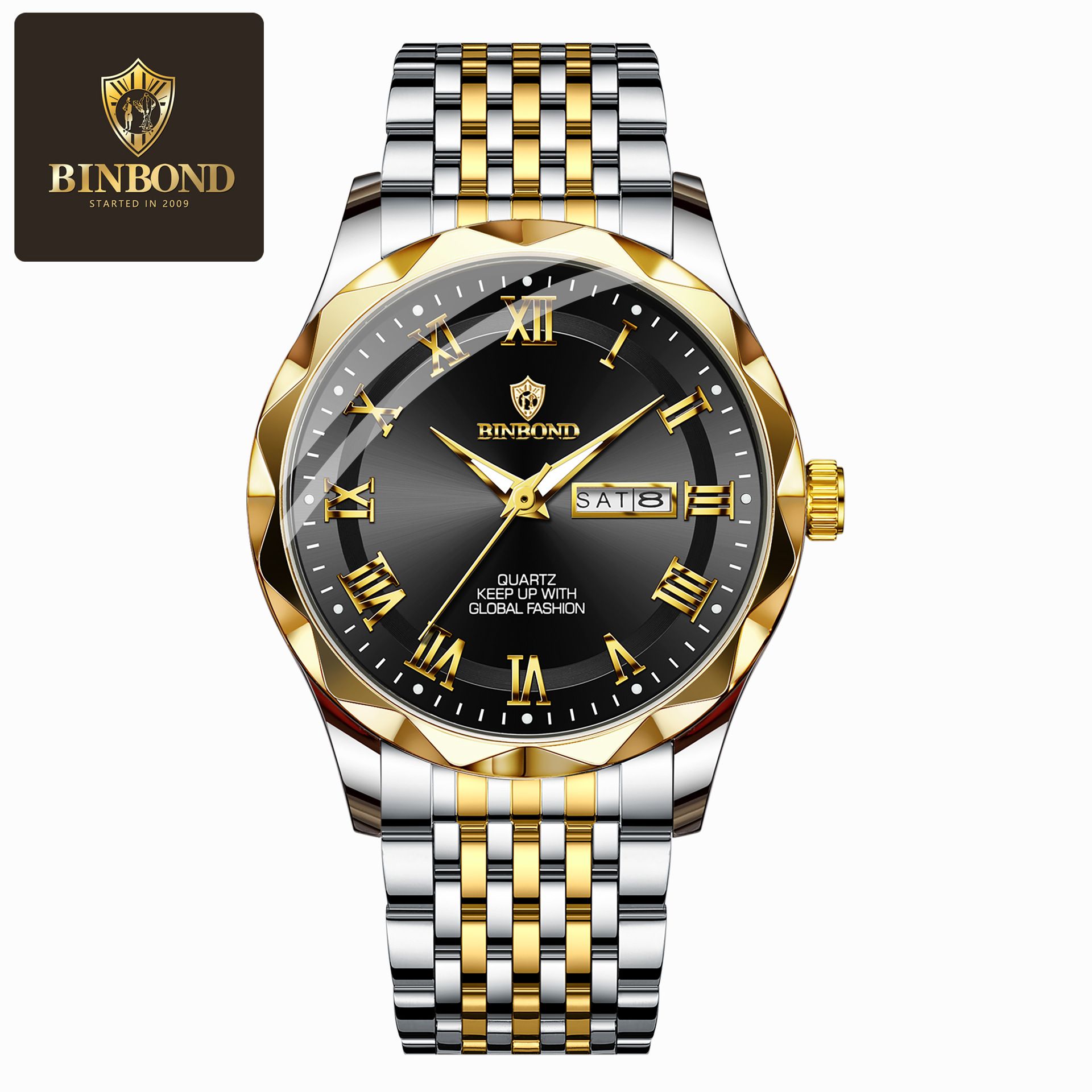 Wholesale Binbang Men's Luxury Chronograph - Viral TikTok Day-Date Waterproof Business Watch