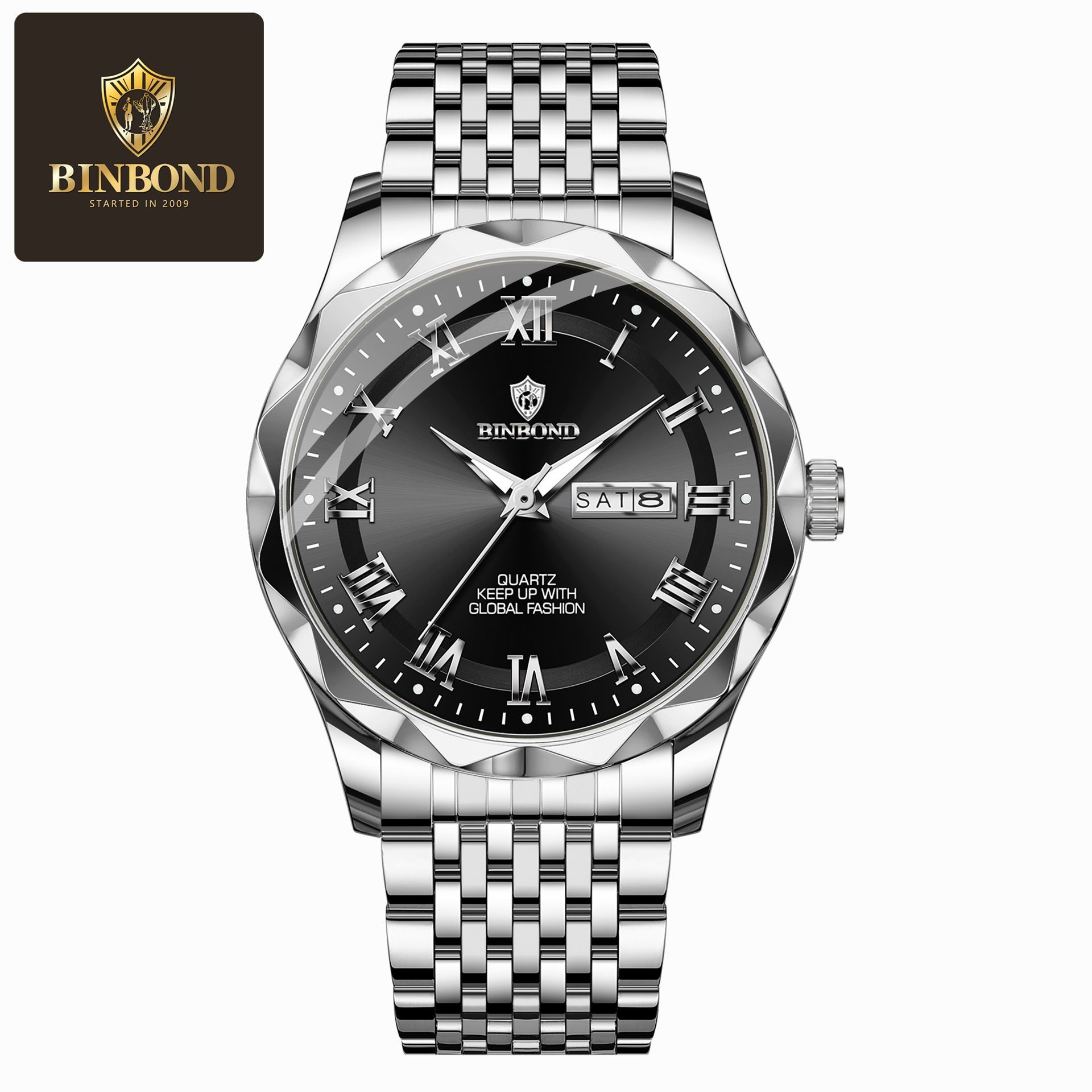 Wholesale Binbang Men's Luxury Chronograph - Viral TikTok Day-Date Waterproof Business Watch