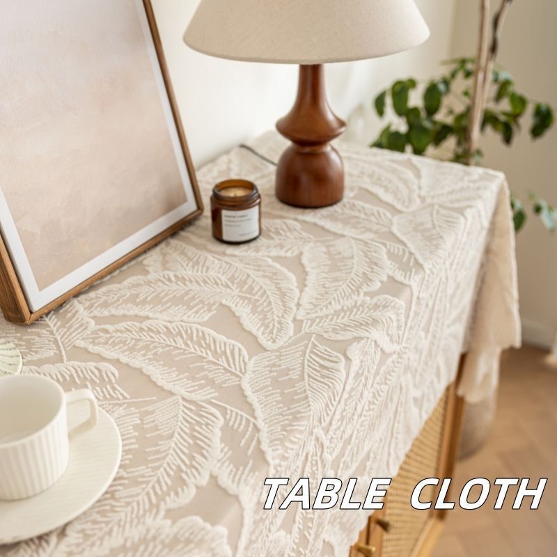 Universal Dust-proof Lace Tablecloth Furniture Cabinet Cover Cloth Decorative Tablecloth Soft Skin Friendly French Retro High-end Vertical Three-dimensional Pattern