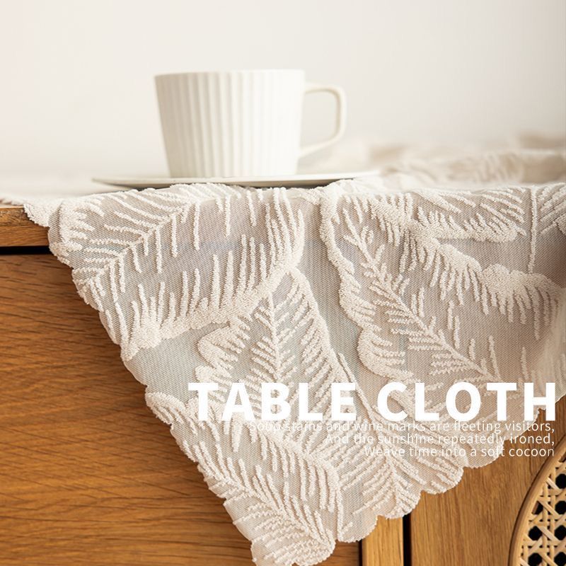 Universal Dust-proof Lace Tablecloth Furniture Cabinet Cover Cloth Decorative Tablecloth Soft Skin Friendly French Retro High-end Vertical Three-dimensional Pattern