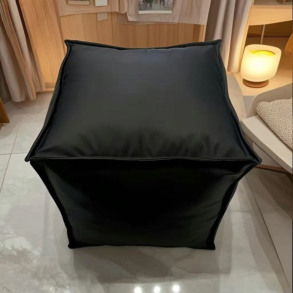 Storage Sofa Cover PU Leather Lazy Sofa Only Cover Large-sized Storage Seat Versatile and Practical