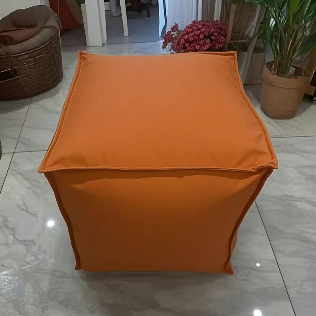 Storage Sofa Cover PU Leather Lazy Sofa Only Cover Large-sized Storage Seat Versatile and Practical