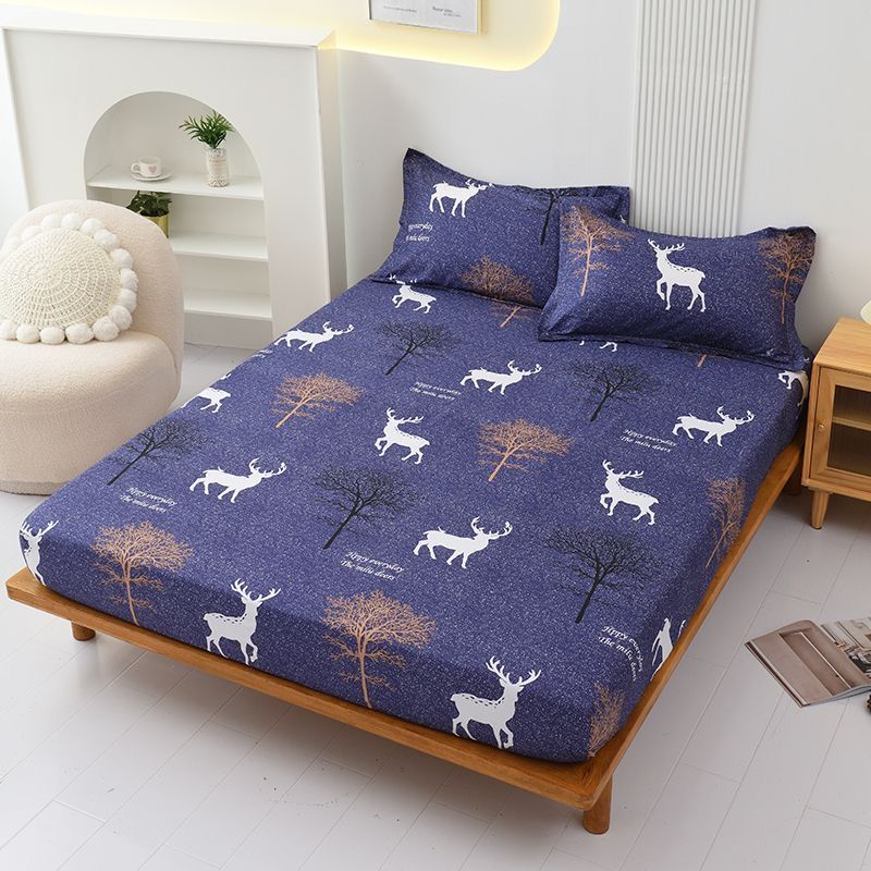 Breathable Fitted Sheet Mattress Cover Mattress Protector Non-slip Single Piece Skin-friendly New Style
