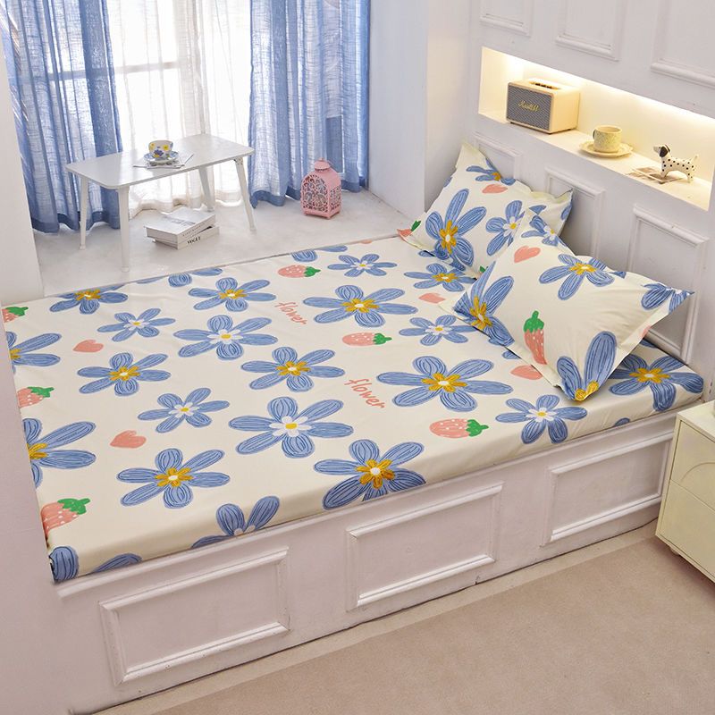 Breathable Fitted Sheet Mattress Cover Mattress Protector Non-slip Single Piece Skin-friendly New Style