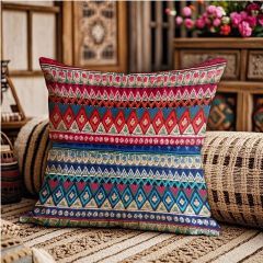 Ethnic style classical hotel coffee shop pillow cover Pillow case，CASES ONLY,Tropical Geometry Pillow Case Home Decor Sofa Living Room Throw Pillow Cover,,