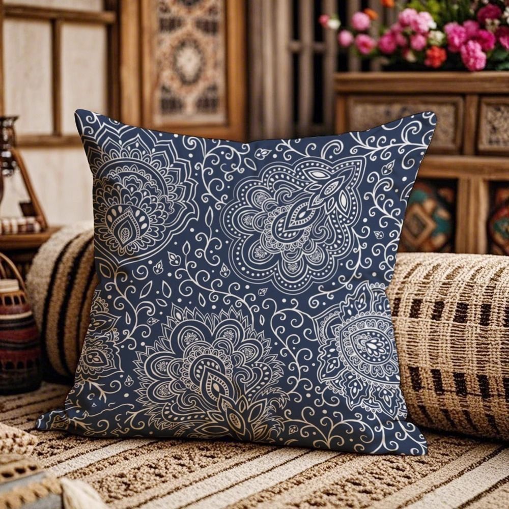 Ethnic style classical hotel coffee shop pillow cover Pillow case，CASES ONLY,Tropical Geometry Pillow Case Home Decor Sofa Living Room Throw Pillow Cover,,