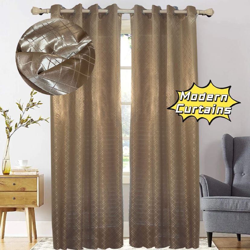 1 Piece Insulated Curtains Checkered, Protect Privacy Easy to Clean Improve Life Quality Living Room Curtain 1 Piece Thermal Insulation and Mosquito Prevention for Bedrooms Living Rooms