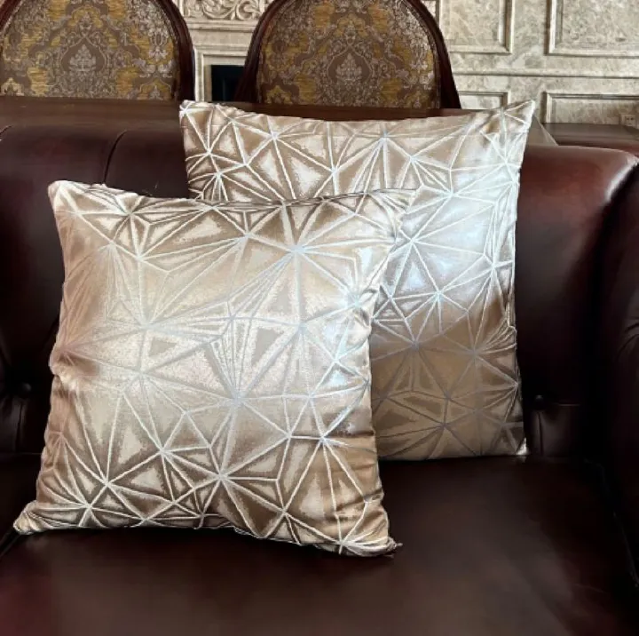 1pc New Style Geometric Jacquard Throw Pillow Cover, Luxury Square Cushion Case for Couch, High Quality 16x16 / 18x18 Inch, Clearance Stock