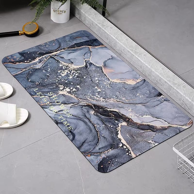 Soft Door Mat Diatom Mud Bath Rugs Bathroom Absorbent Non-Slip Quick-Drying Carpet