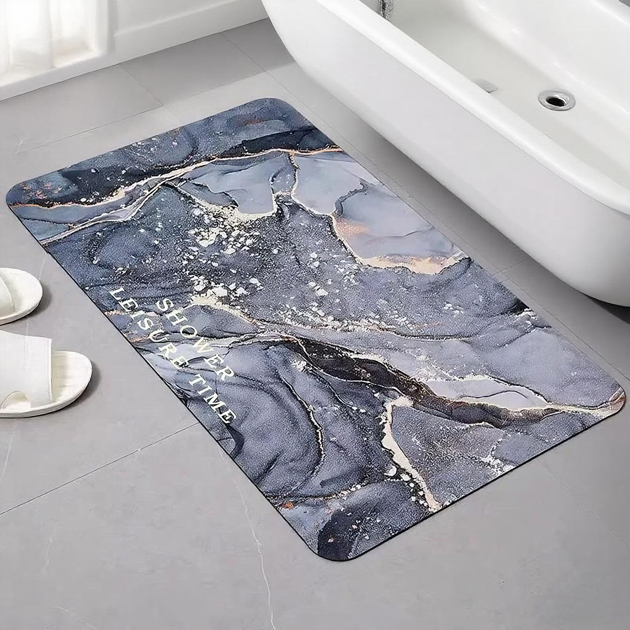Soft Door Mat Diatom Mud Bath Rugs Bathroom Absorbent Non-Slip Quick-Drying Carpet