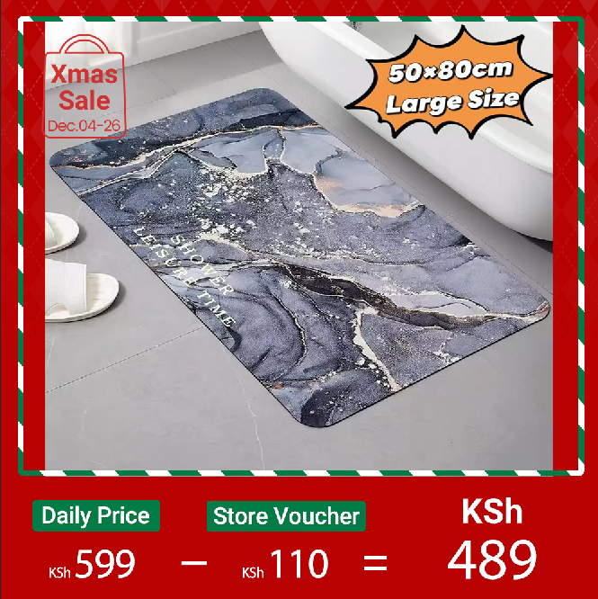 Soft Door Mat Diatom Mud Bath Rugs Bathroom Absorbent Non-Slip Quick-Drying Carpet