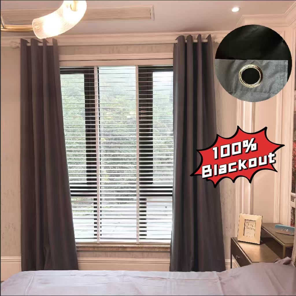 Best price for Only 2 Left! 1PCS 100% Backout Curtains Ultra-thin ...