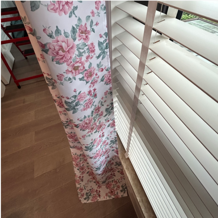 Curtain Fashion Home Decorations Pink Flower 3D Printed Semi Shading Printing Curtains 1 Piece Bedroom Living Room Partition Washable 1.4m*2.6m*1pc