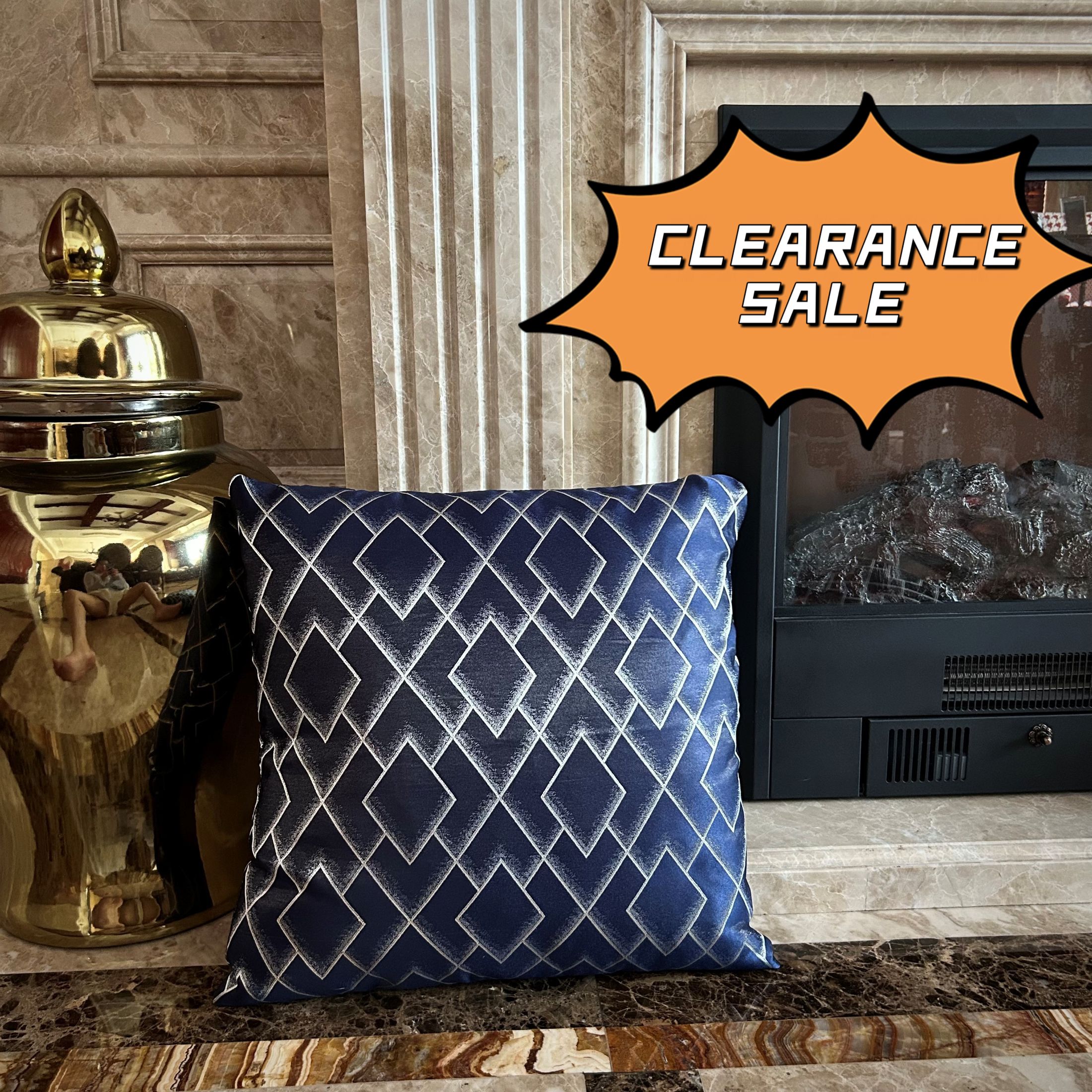 【FINAL 3 LEFT】1pc New Style Geometric Jacquard Throw Pillow Cover, Luxury Square Cushion Case for Couch, High Quality 16x16 / 18x18 Inch, Clearance Stock