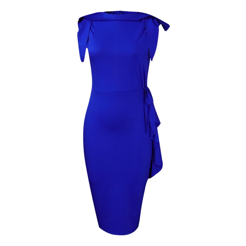 New product selection: D3325 European and American cross-border women's clothing style, tight fitting and sexy solid color, medium to long length dress, African plus size dress