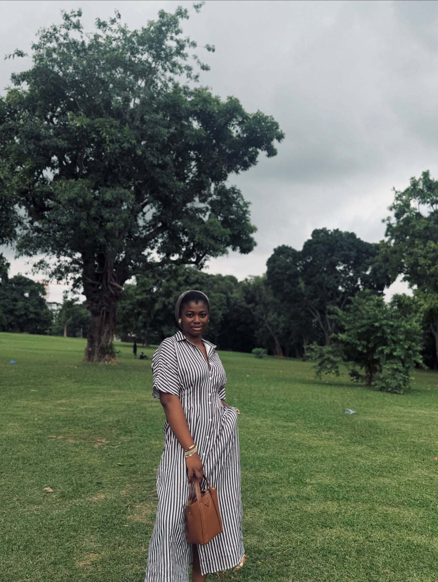 New product selection: European and American women's short sleeved lapel striped cardigan plus size dress, women's African style fashionable loose and slimming long dress