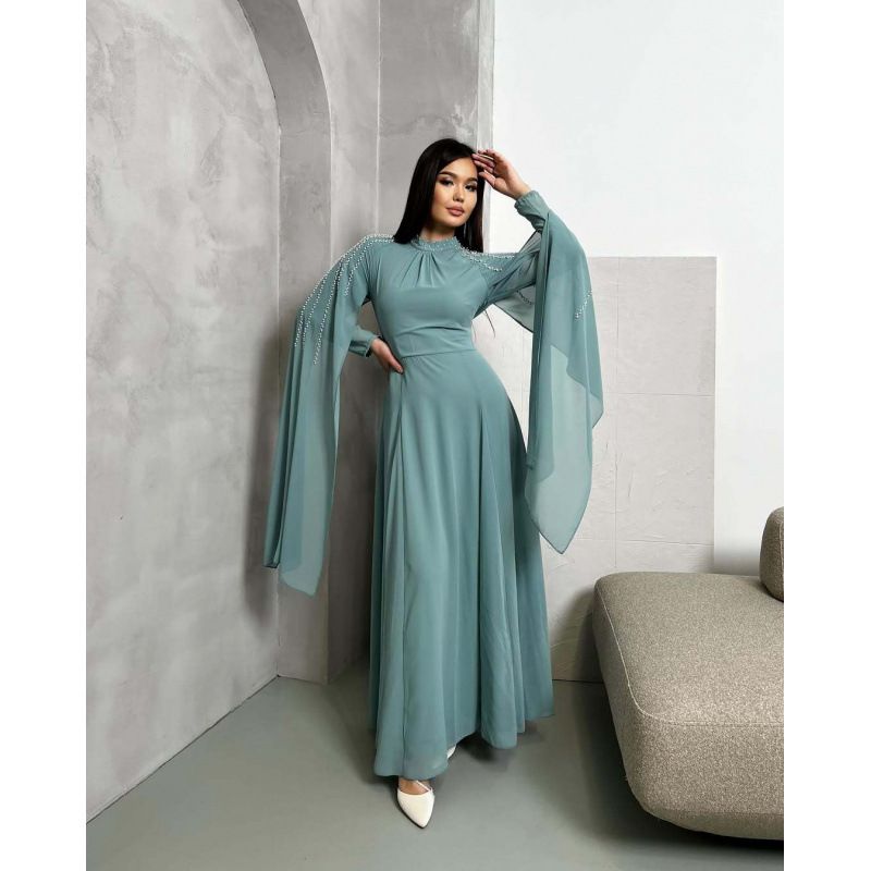 New Product Selection: Autumn and Winter New Collection, European and American Cross border Cross border Women's Clothing, Light Luxury, High end, Fashionable, Diamond Hot Press Evening Dress
