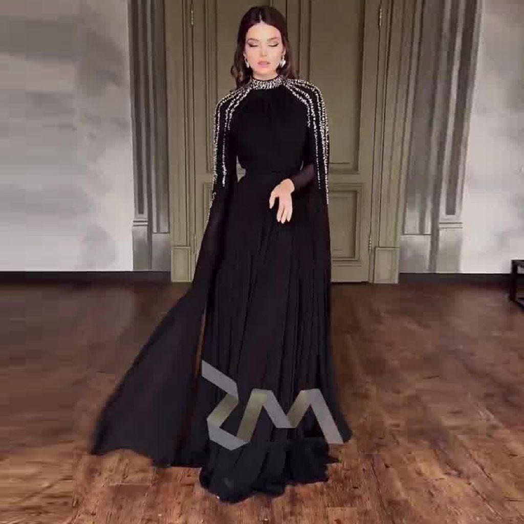 New Product Selection: Autumn and Winter New Collection, European and American Cross border Cross border Women's Clothing, Light Luxury, High end, Fashionable, Diamond Hot Press Evening Dress