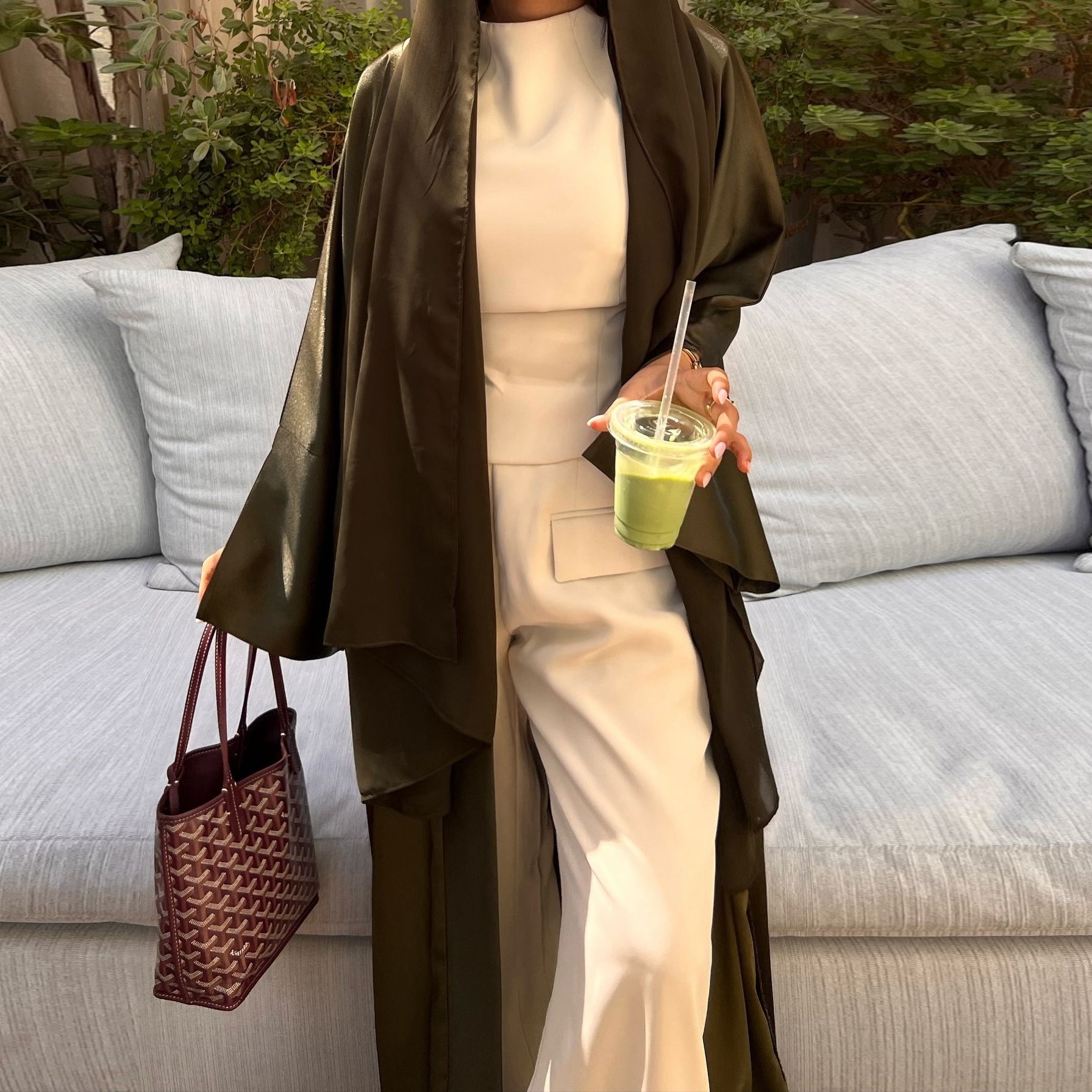 New product selection MQ166modest cross-border solid color Abaya cardigan dress loose robe in stock Middle East Dubai Muslim