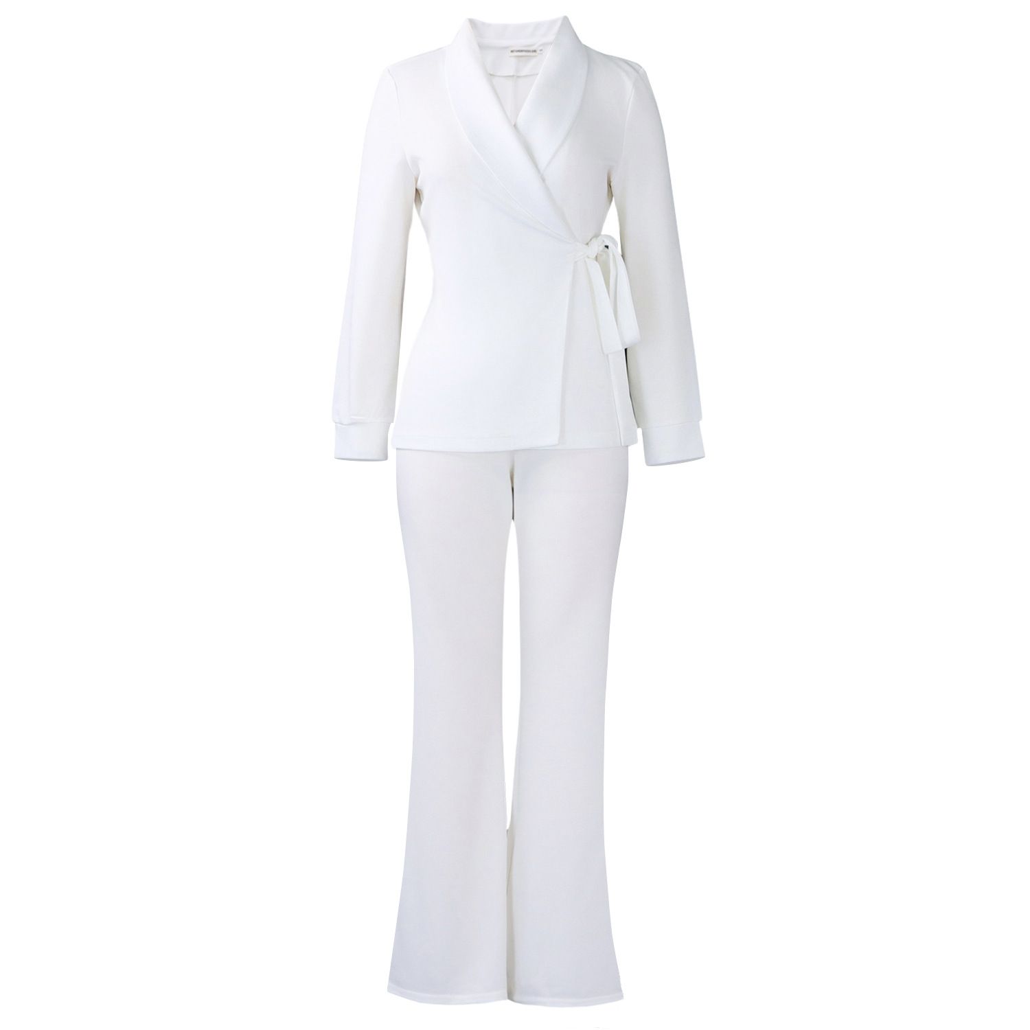 New Product Selection D601 European and American Women's Wear Autumn/Winter New Style Women's Fashion Temperament Strap Suit Coat Pants Two Piece Set
