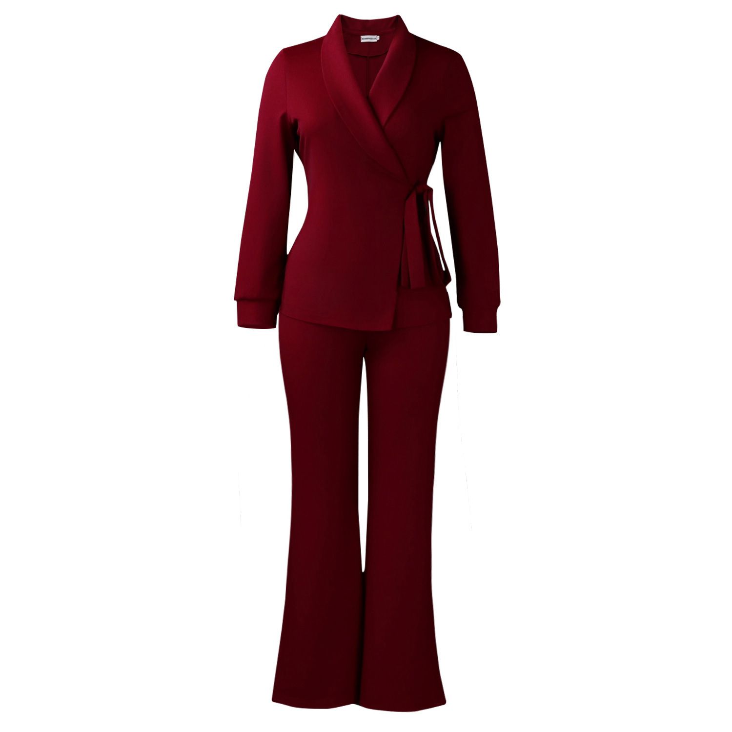 New Product Selection D601 European and American Women's Wear Autumn/Winter New Style Women's Fashion Temperament Strap Suit Coat Pants Two Piece Set