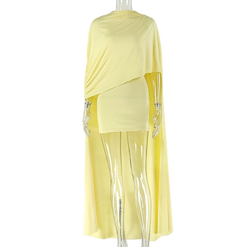 New product selection: European and American style, foreign trade, solid color, women's clothing, comfortable, pleated, simple, hip hugging skirt, round neck, sleeveless design, short dress wholesale