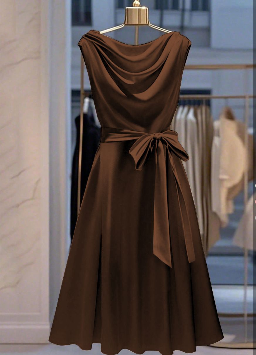 New Product Selection Temperament Commuting European and American Women's Summer New Cross border Women's Fashion Sleeveless Swing Collar Casual Dress