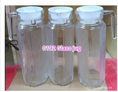 1pc Glass Jar Water or Juice Storage Jug