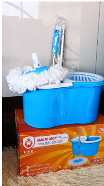 Rotating 360 Spin Mopper(MOP002) And Bucket Set 360 rotating washable mop No spills, no shock and no damage to floors Microfiber mop head works great wet or dry, Household cleaning, Mopping Tools